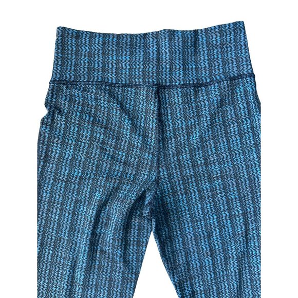 LULULEMON Blue Black Patterned Straight Leg Pants Size 8 - Picture 3 of 8